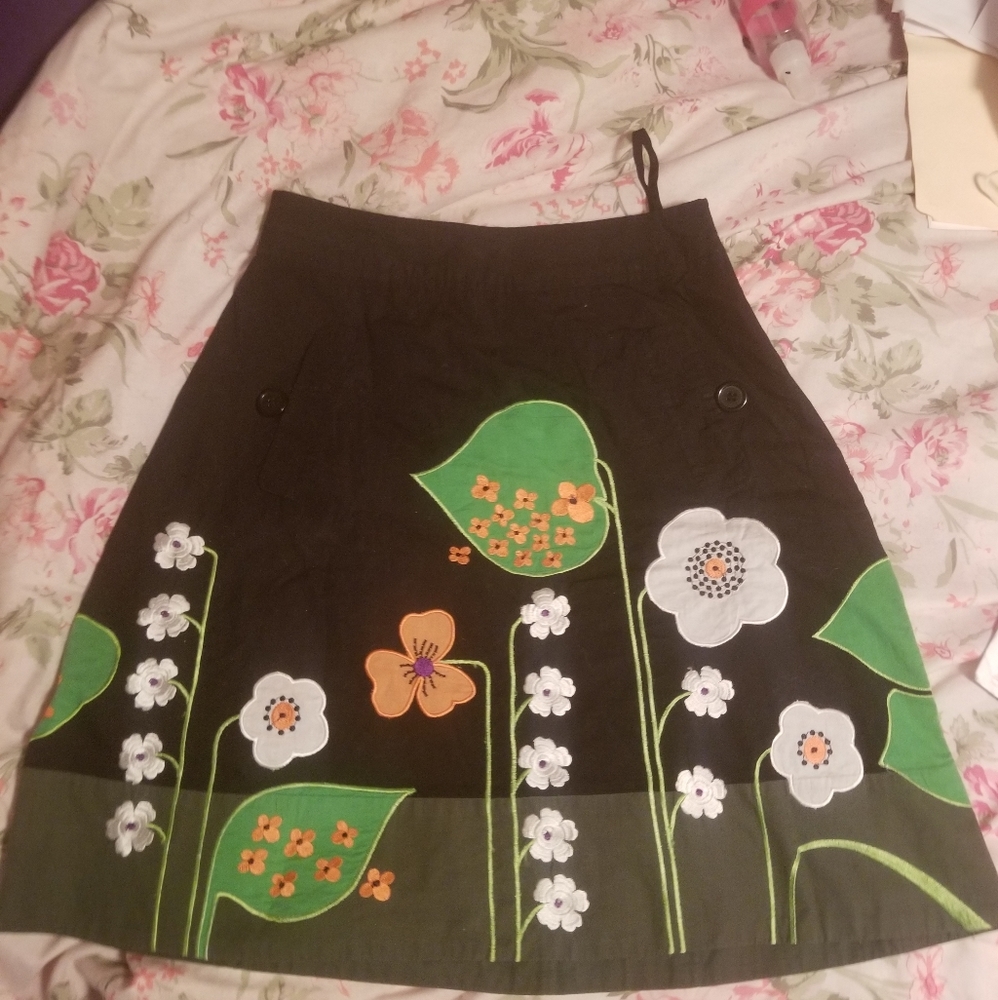 Anthropologie Beanstalk skirt/vine skirt